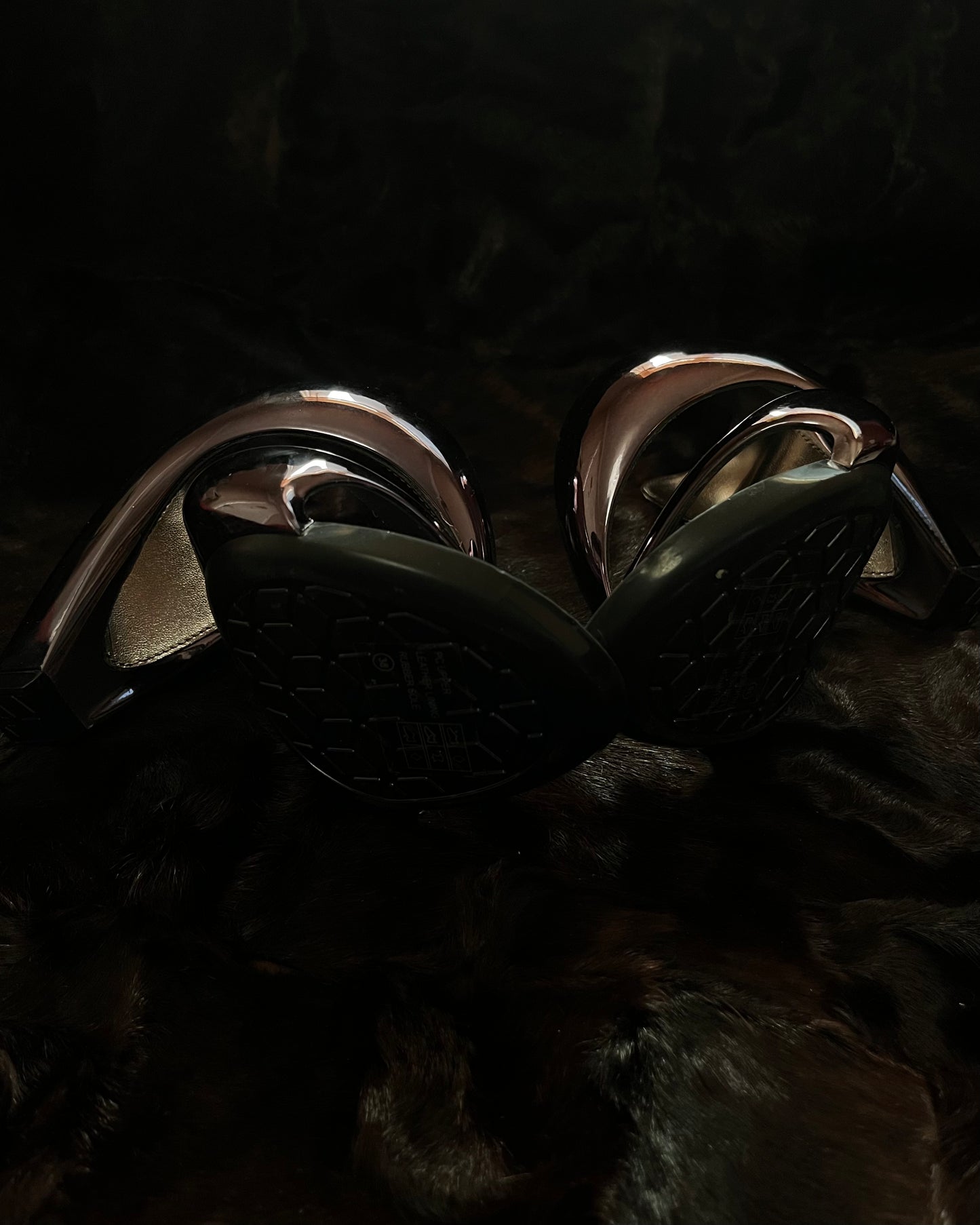 Julian Hakes Mojito Metallic Sculptural Sandals
