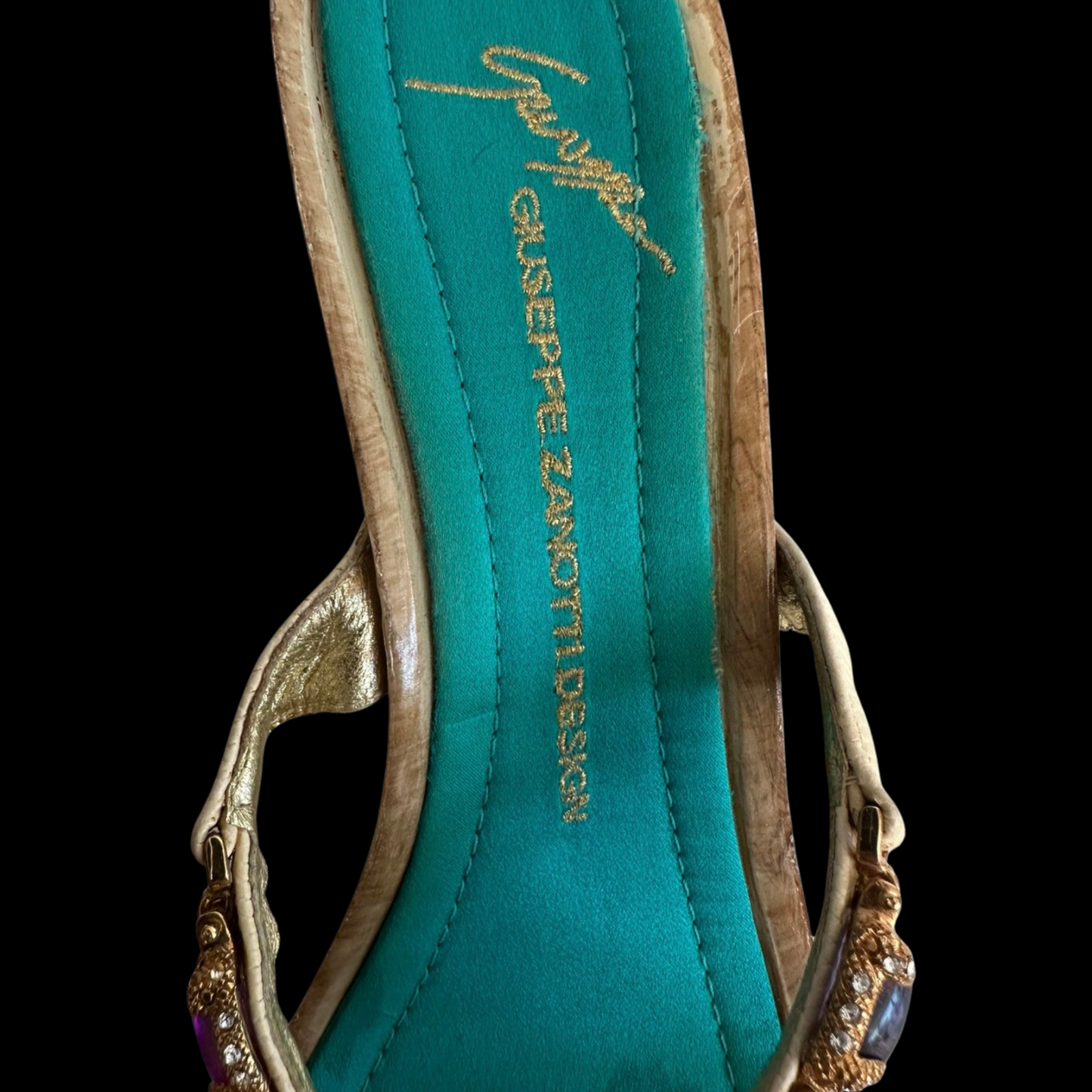 Giuseppe Zanotti Multi Gemstone Wedge Heels